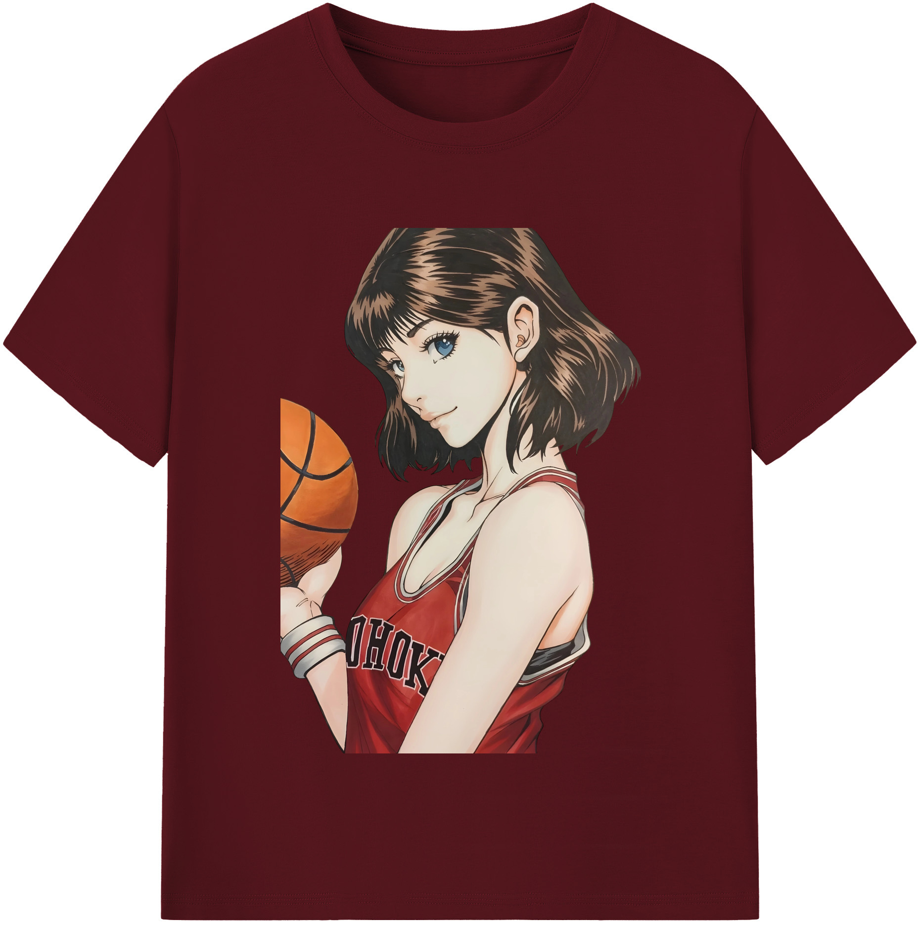 SLAM DUNK／スラムダンク 綿100％半袖Tシャツ（フロントプリント）